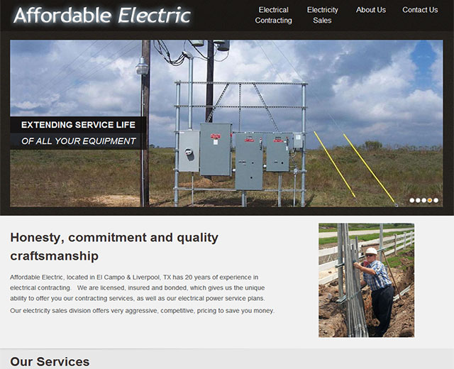 Affordable Electric HTML Website