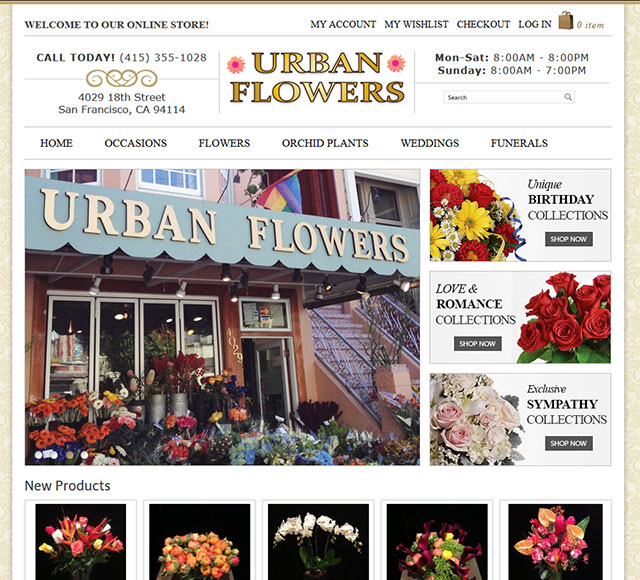 Urban Flowers — Magento 1 eCommerce